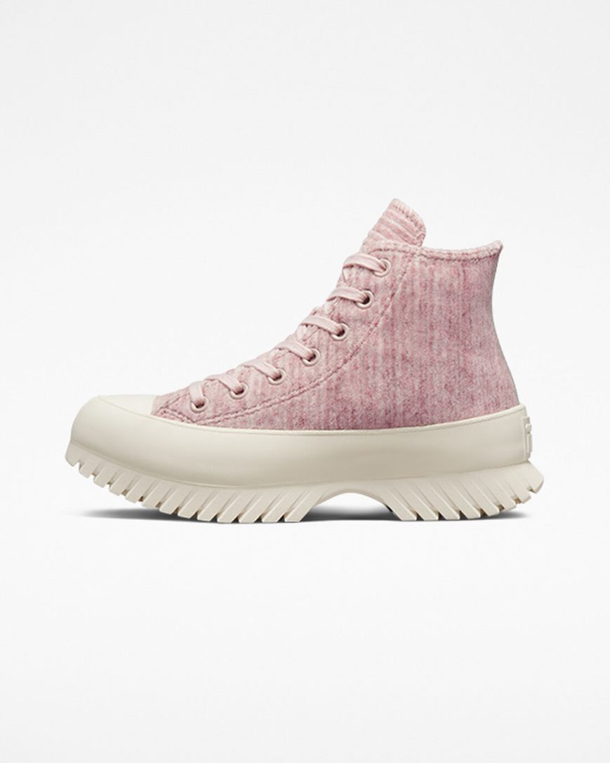 Women's Converse Chuck Taylor All Star Lugged 2.0 Velour High Top Shoes Grey | AU 1E5C8Y